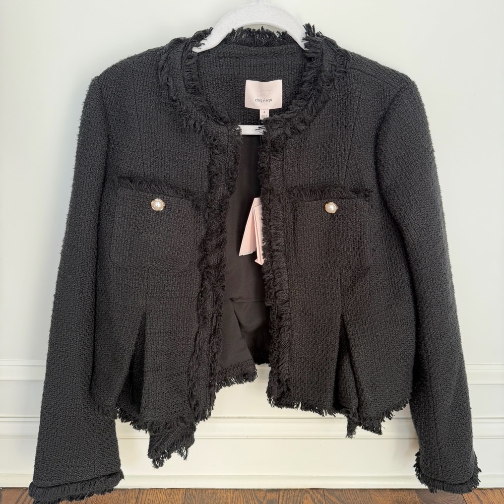 Cinq a Sept Misty Tweed Jacket - Size 4 - NWT